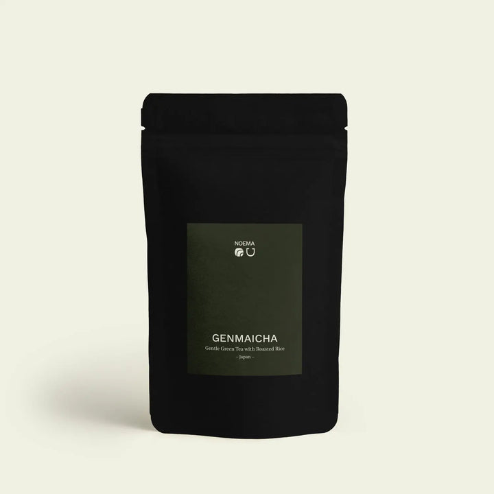 Genmaicha - Noema - Teeverpackung von vorne fotografiert